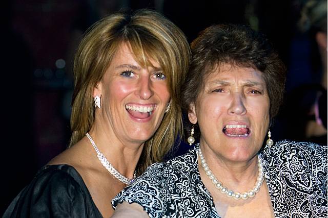 Beverley and June at the Rochdale Town Centre Best Business Awards in 2009