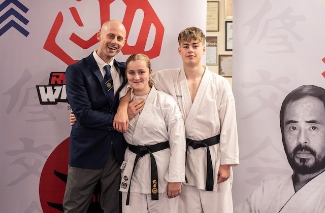 The family are all now blackbelts 